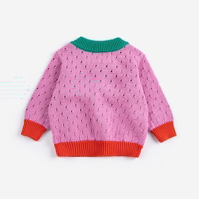 Bobo Choses Cardigan Strickjacke Color Block open work, multicolor 1