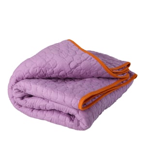 Rice Baumwoll-Steppdecke, purple