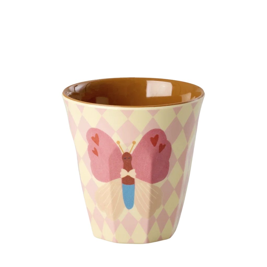 Rice Melamin Kleiner Becher Butterfly Music Print