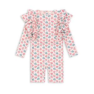 Konges Sløjd Schwimm-Onesie Manuca Frill, Lumina Rose