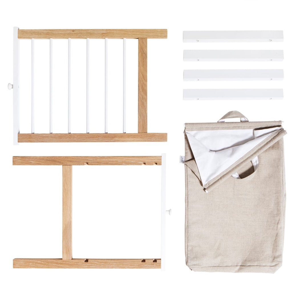 Oliver Furniture Seaside - 2 Auszüge und Wäschesack für Wickelkommode mit 6 Schubladen