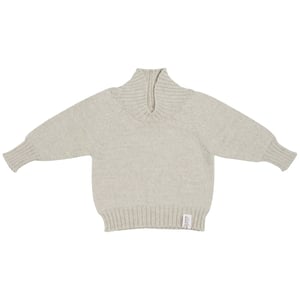 Strickgut Pullover beige melange