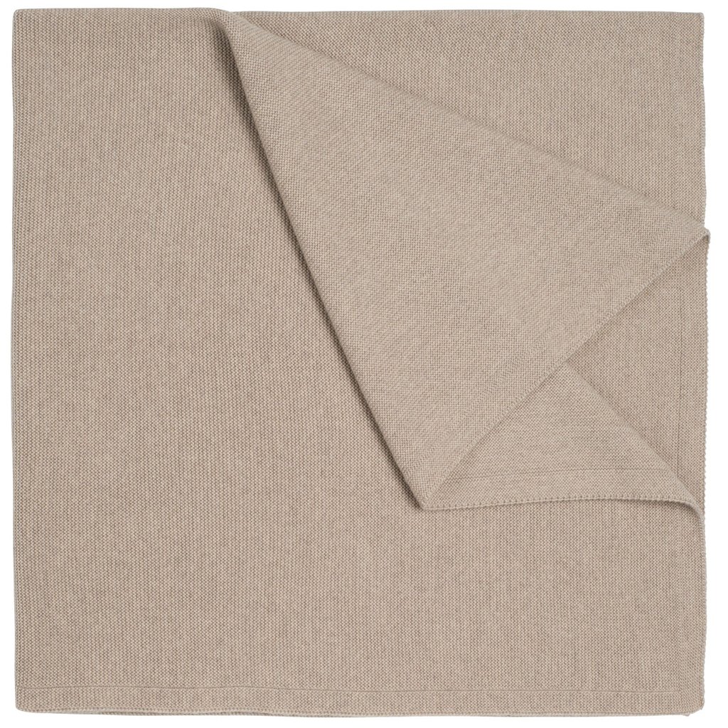 Baby Kochs Babydecke uni aus Merinowolle beige