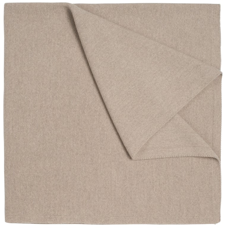Baby Kochs Babydecke uni aus Merinowolle beige