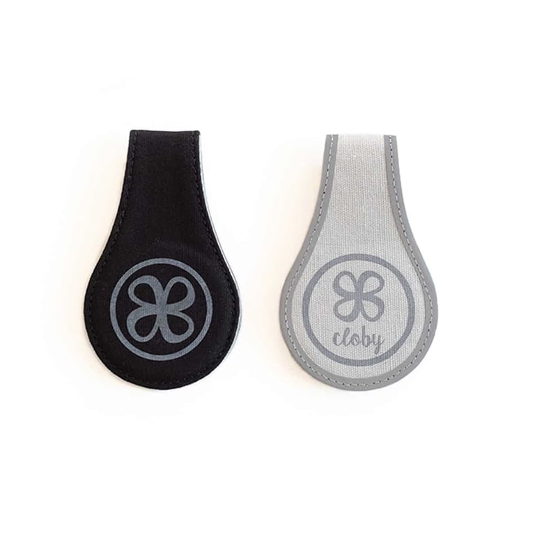 Cloby Magnet-Clips, 2er Set - Canvas reflektierend 1