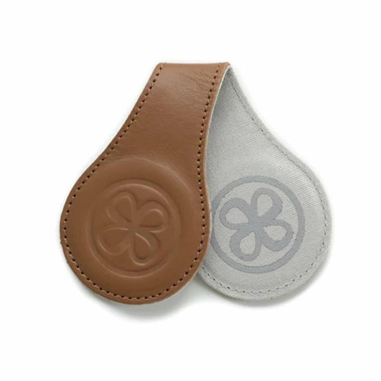 Cloby Magnet-Clips, 2er Set - Leder braun 2