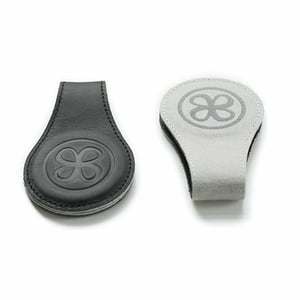 Cloby Magnet-Clips, 2er Set - Leder schwarz