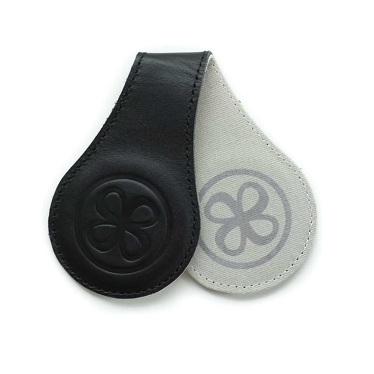 Cloby Magnet-Clips, 2er Set - Leder schwarz 2