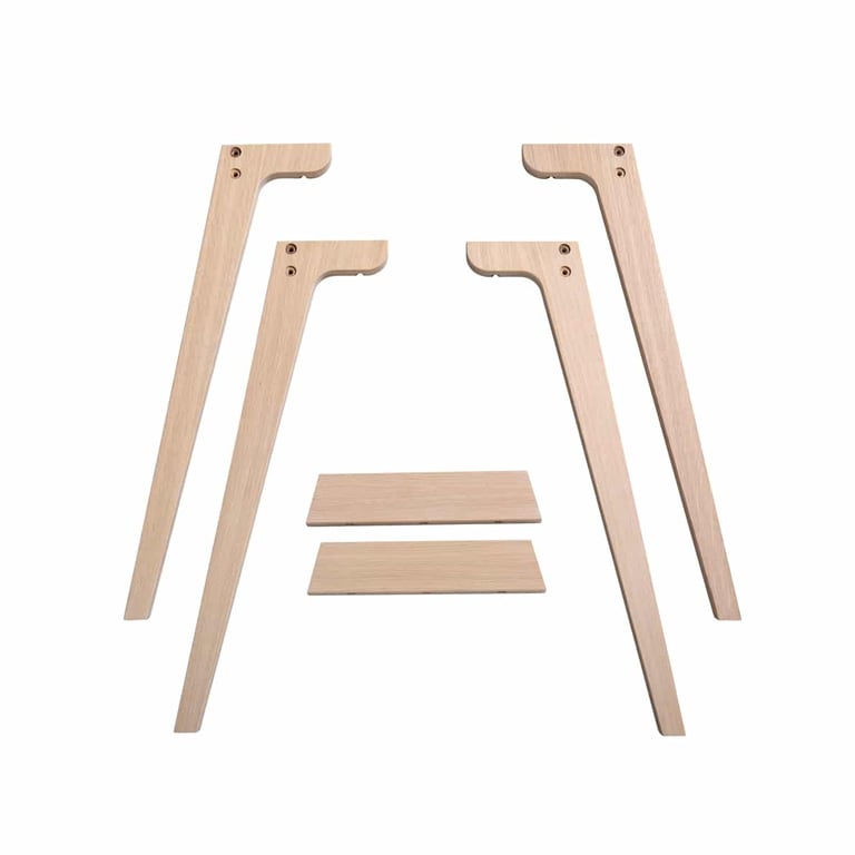 Oliver Furniture Wood - Extra Tischbeinset für Schreibtisch Tischhöhe 72,6 cm 2