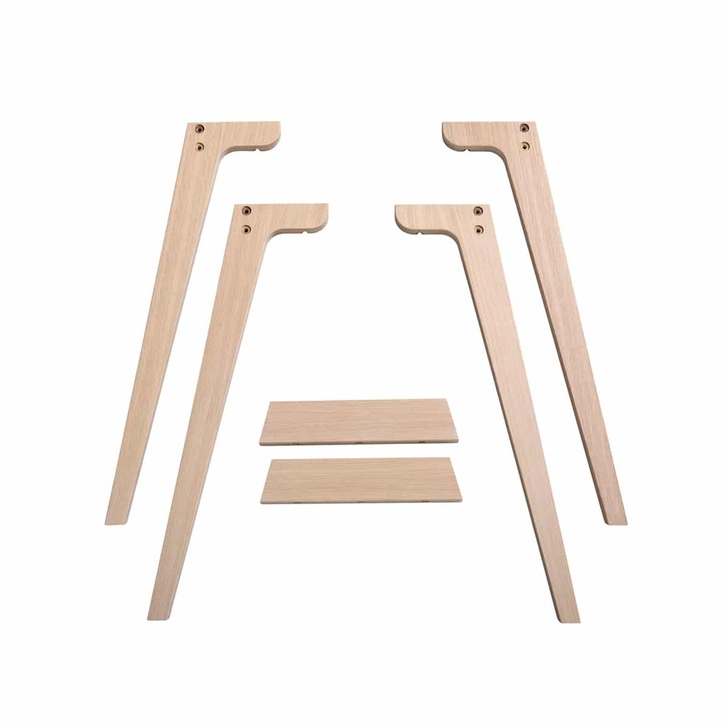 Oliver Furniture Wood - Extra Tischbeinset für Schreibtisch Tischhöhe 66 cm