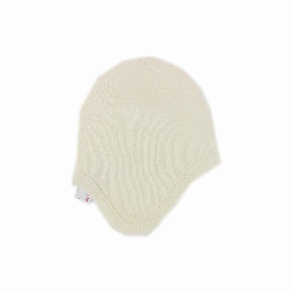 Baby Kochs Babymütze aus Merinowolle ecru