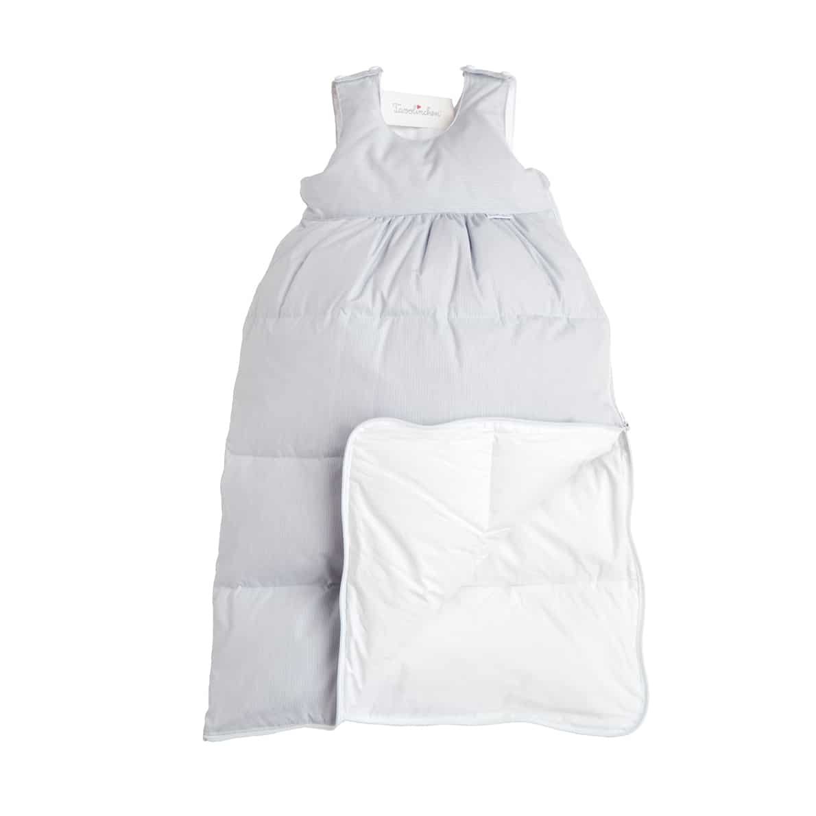 Tavolinchen Daunenschlafsack "VisconteStreifen", hellgrau 2