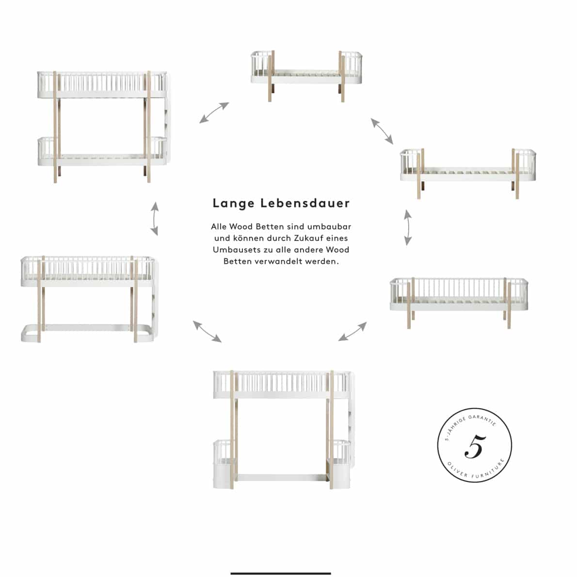 Oliver Furniture Wood Halbhohes Hochbett 6