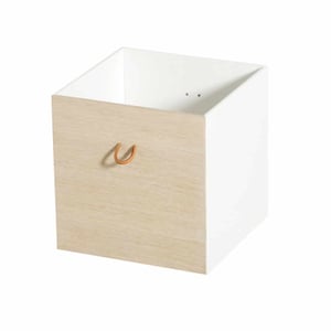 Oliver Furniture Wood Kisten weiß/eiche, 3 Stück