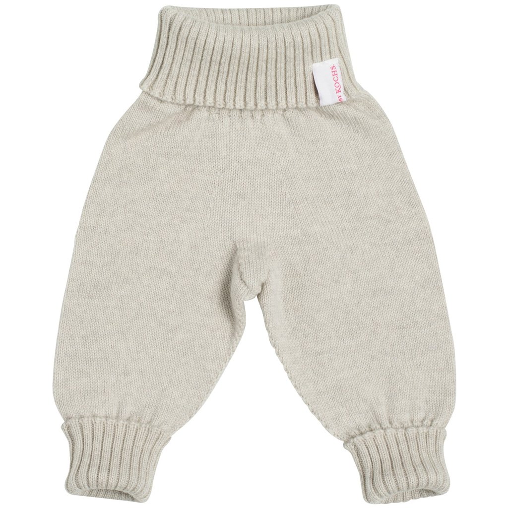 Strickgut Strickhose beige melange