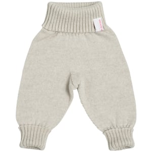 Strickgut Strickhose beige melange