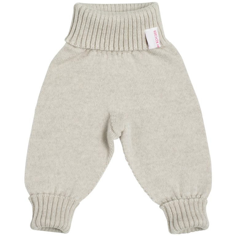 Strickgut Strickhose beige melange