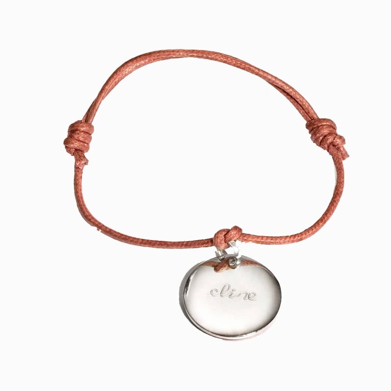 Pelina bijoux One charm Armband in silber/ individuelle Gravur