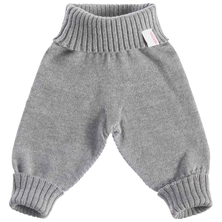 Strickgut Strickhose grau