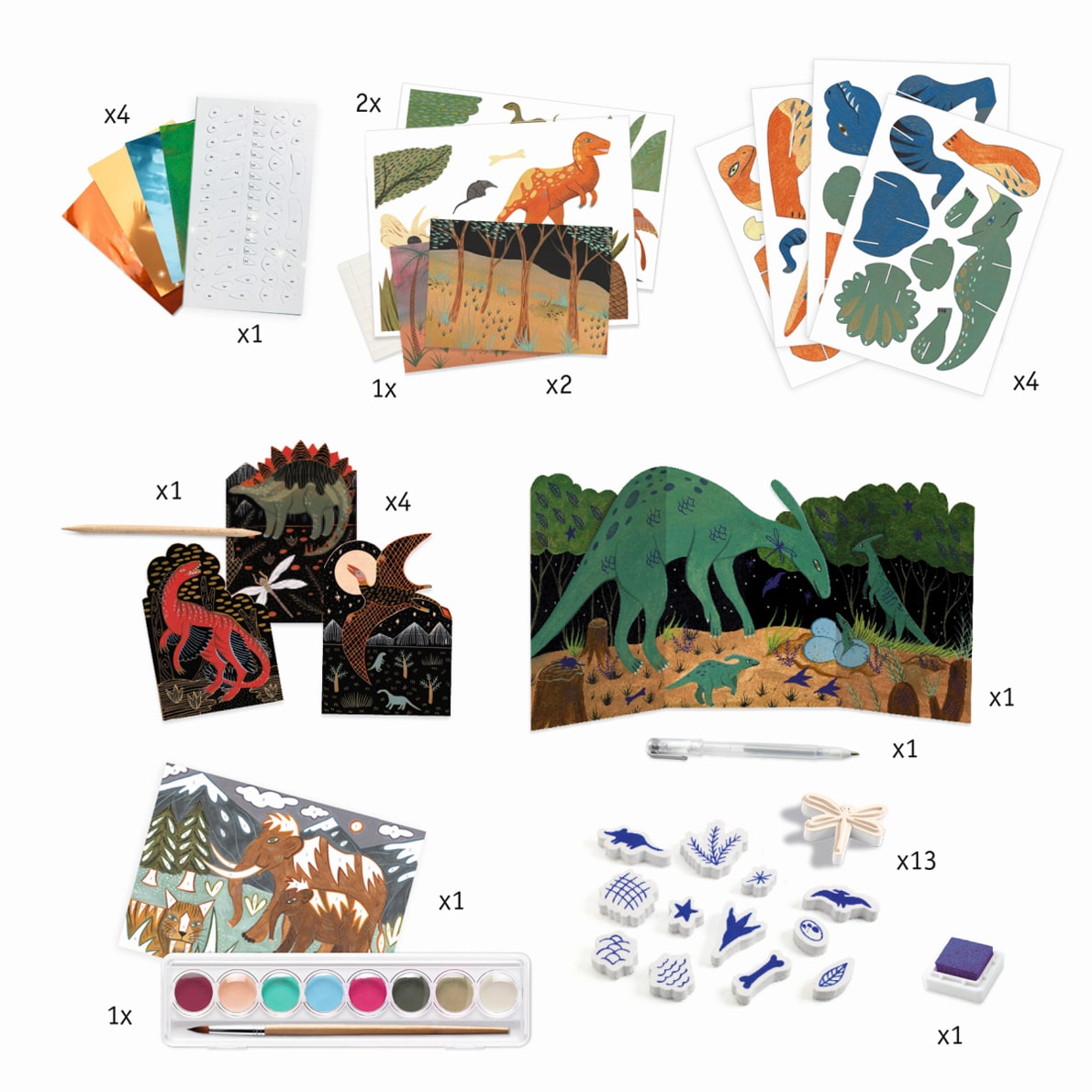 Djeco Multi Activity Set Welt der Dinosaurier – Bild 2