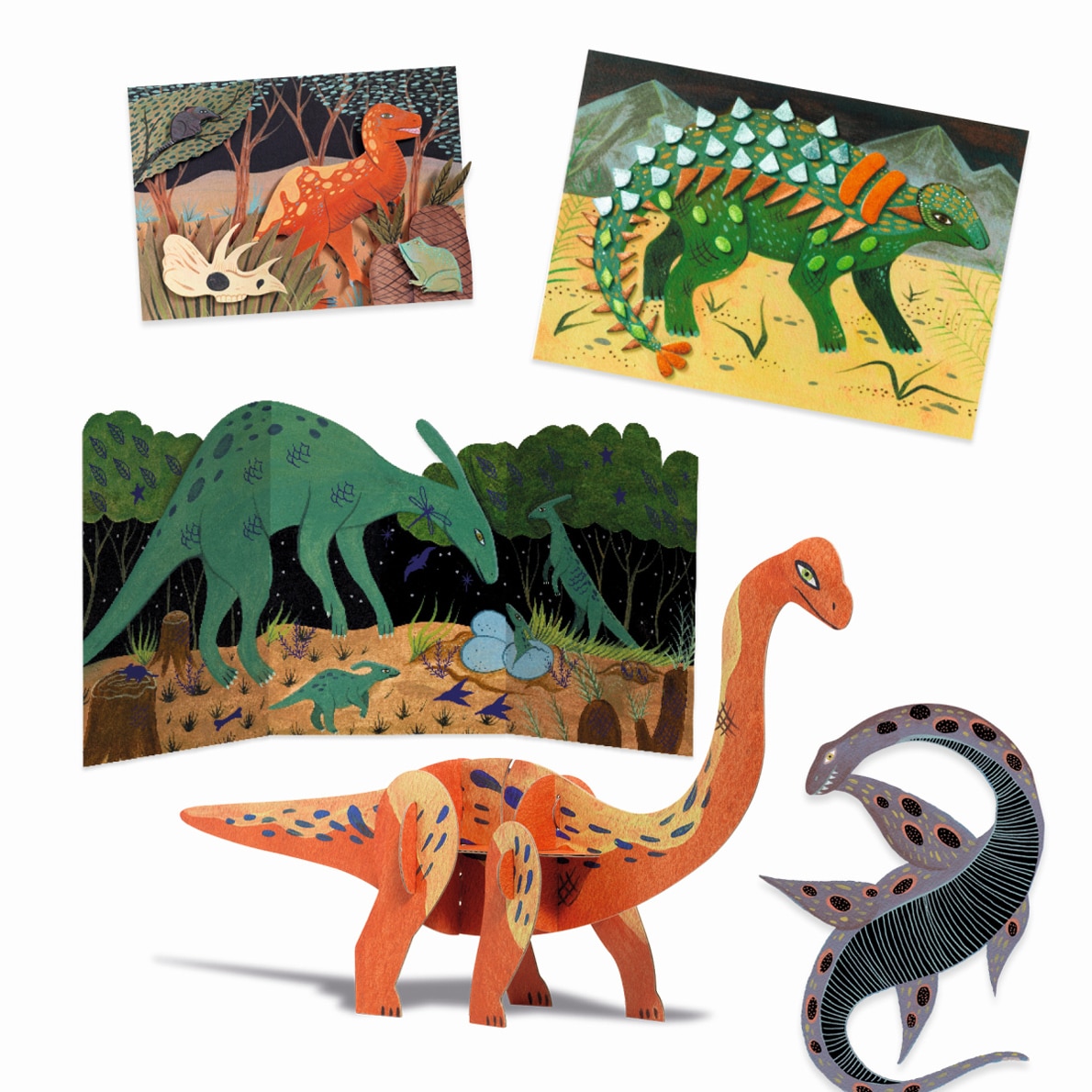Djeco Multi Activity Set Welt der Dinosaurier – Bild 3
