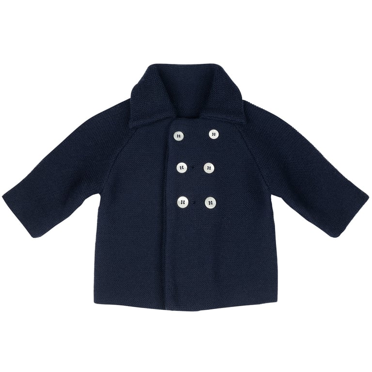 Baby Kochs Exklusiv Jacke Merinowolle marine