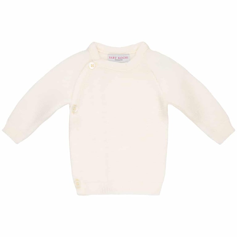Baby Kochs Exklusiv Wickelpullover ecru