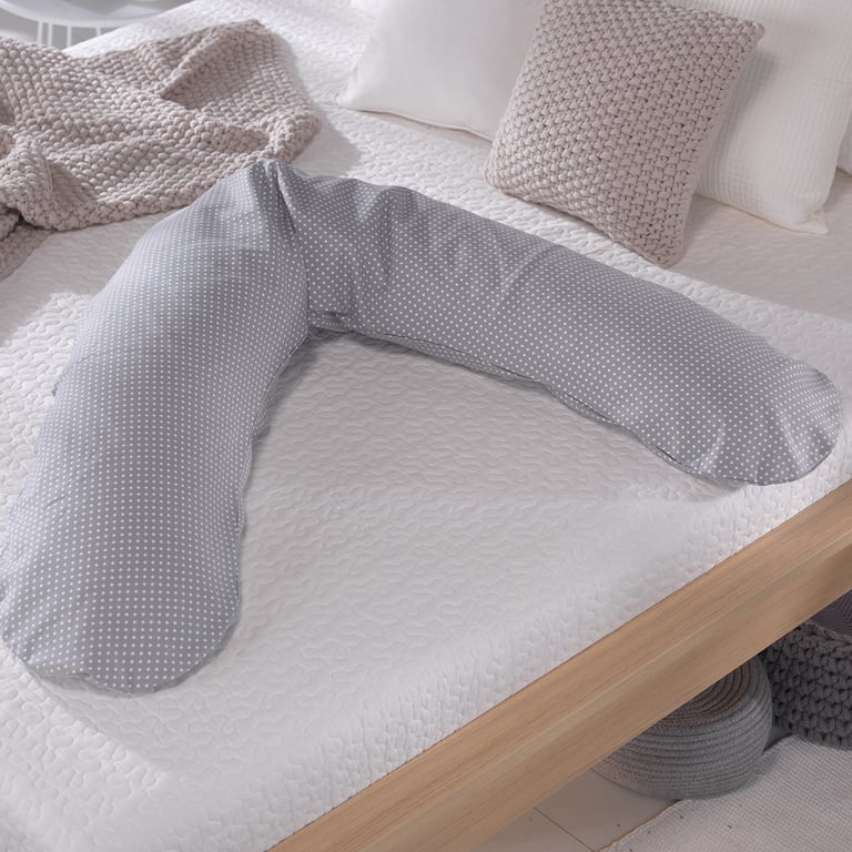Theraline Bezug für das Original Stillkissen Dessin "Punkte grau" 1
