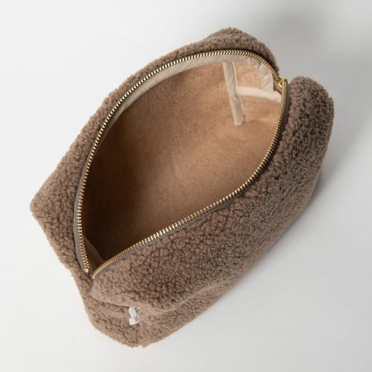Studio Noos Kulturbeutel Teddy Pouch braun 1
