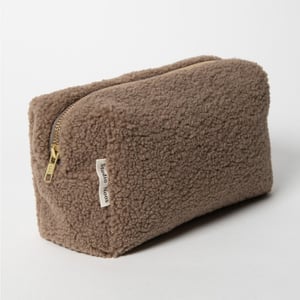 Studio Noos Kulturbeutel Teddy Pouch braun