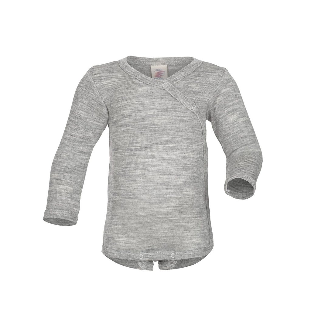 Engel Langarm-Wickelbody, grau