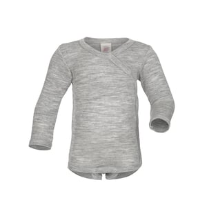 Engel Langarm-Wickelbody, grau
