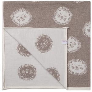 Baby Kochs Exklusiv Löwen-Babydecke beige/ecru