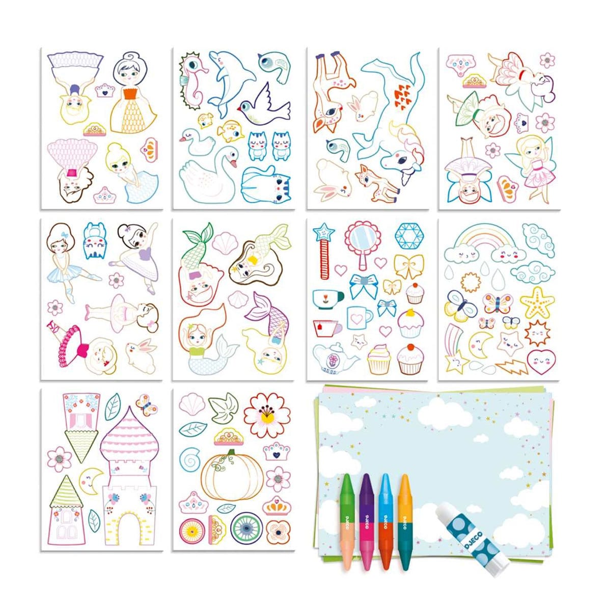 Djeco Kreativ Box Kreationen mit 100 Formen 3