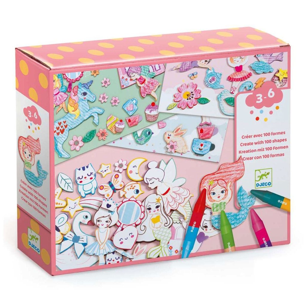 Djeco Kreativ Box Kreationen mit 100 Formen