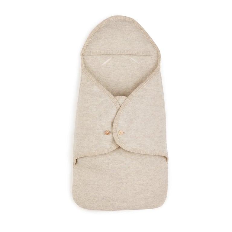 Halfen Walk-Babysack, onesize aus Bio Naturwolle natur