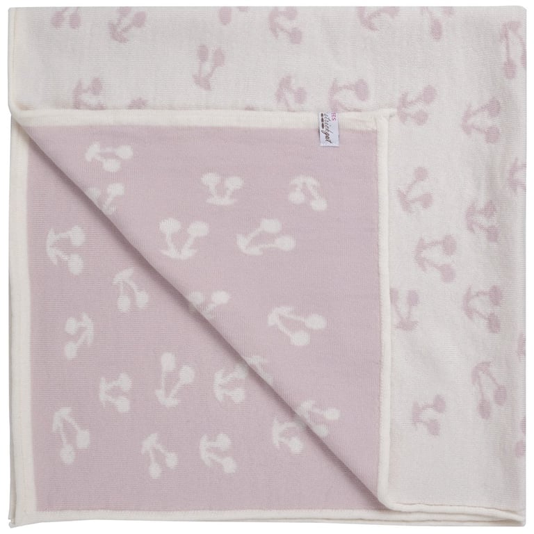 Baby Kochs Babydecke Kirsche rosa/ecru 1