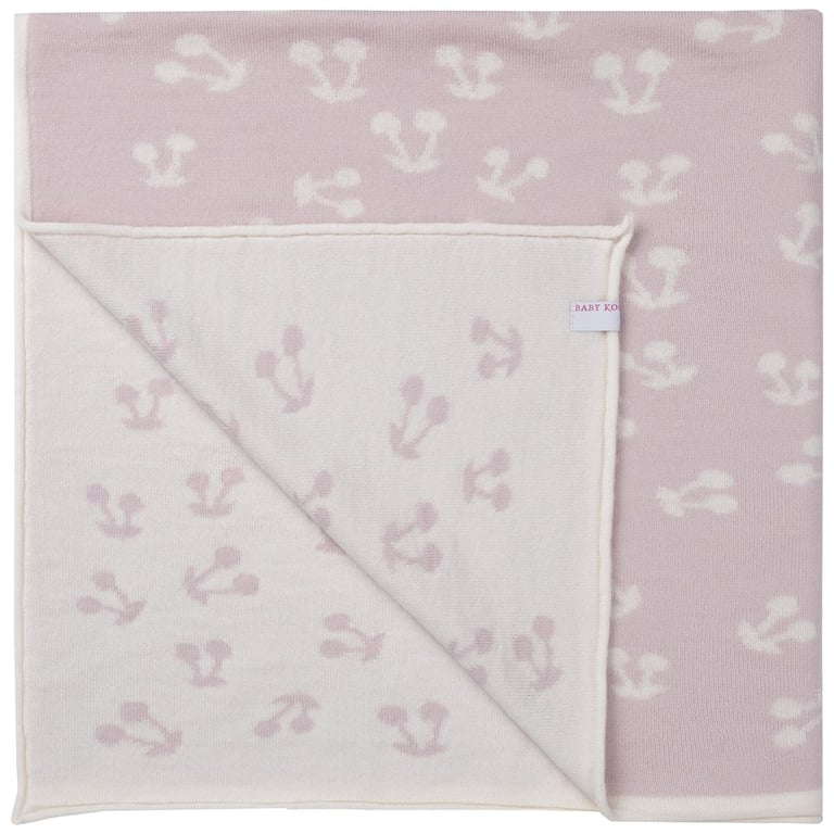 Baby Kochs Babydecke Kirsche rosa/ecru