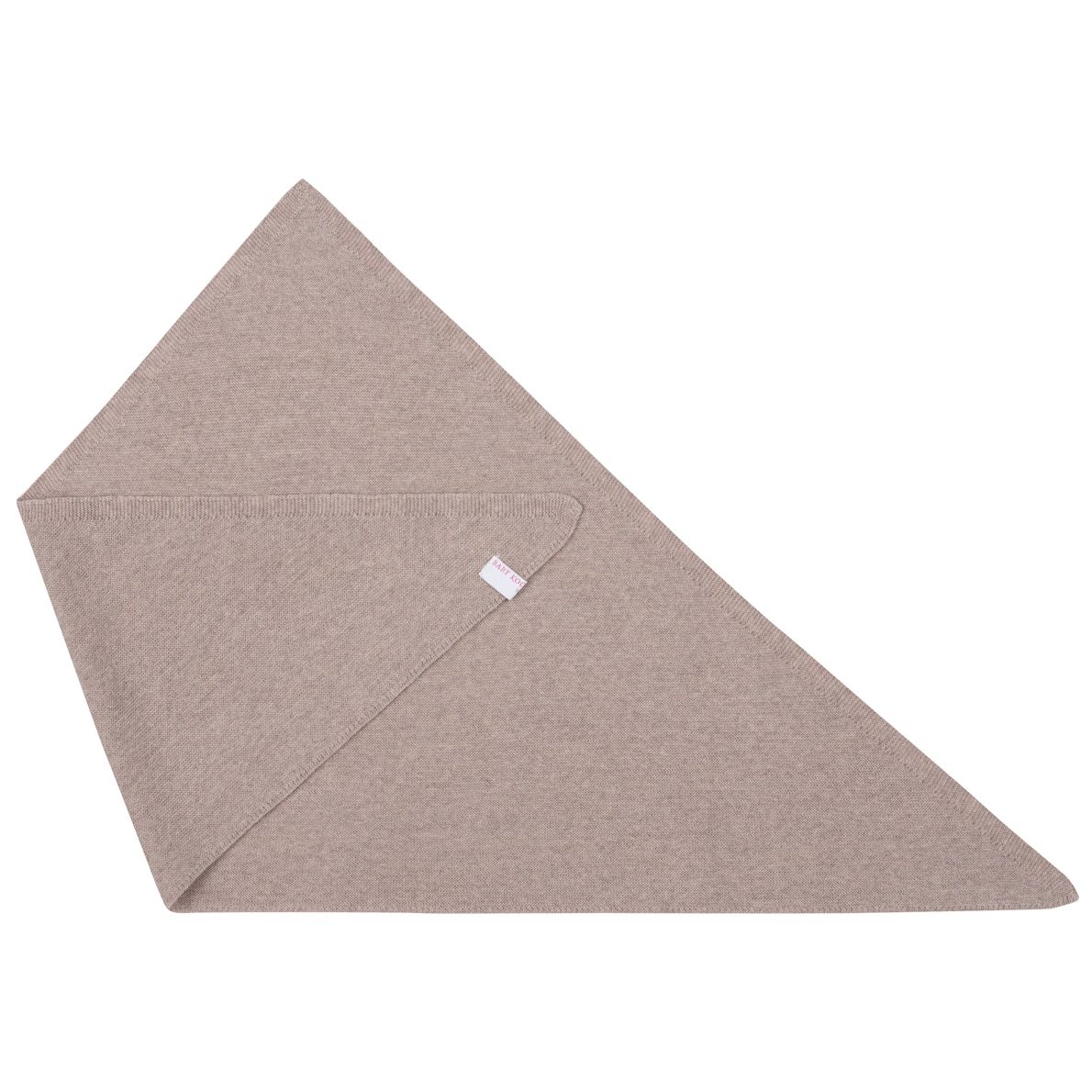 Baby Kochs Dreieckstuch aus Merinowolle beige