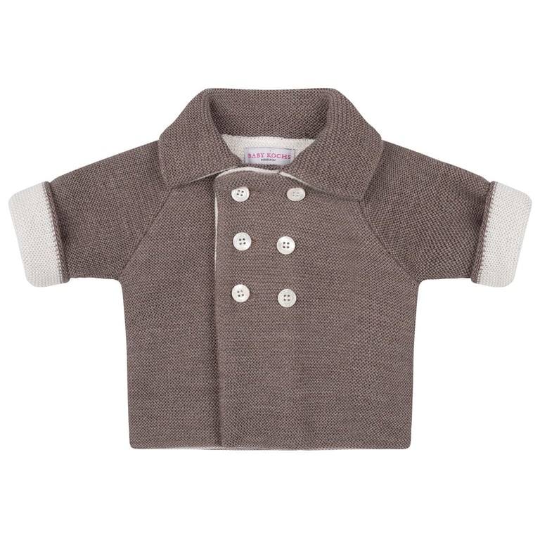Baby Kochs Exklusiv Jacke Merinowolle cappuccino