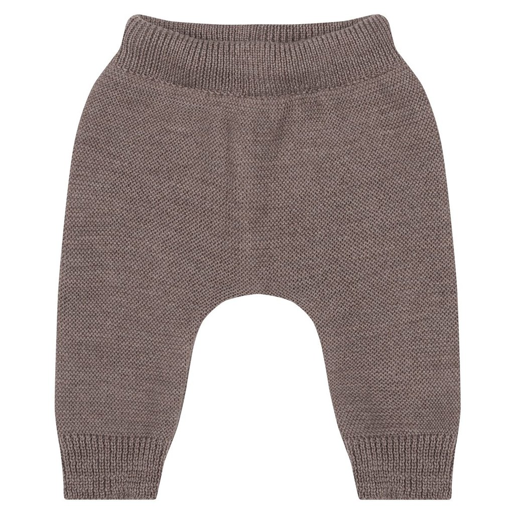 Baby Kochs Exklusiv Strickhose mit Bündchen cappuccino