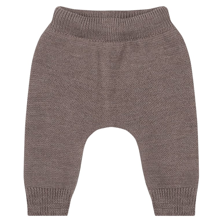 Baby Kochs Exklusiv Strickhose mit Bündchen cappuccino
