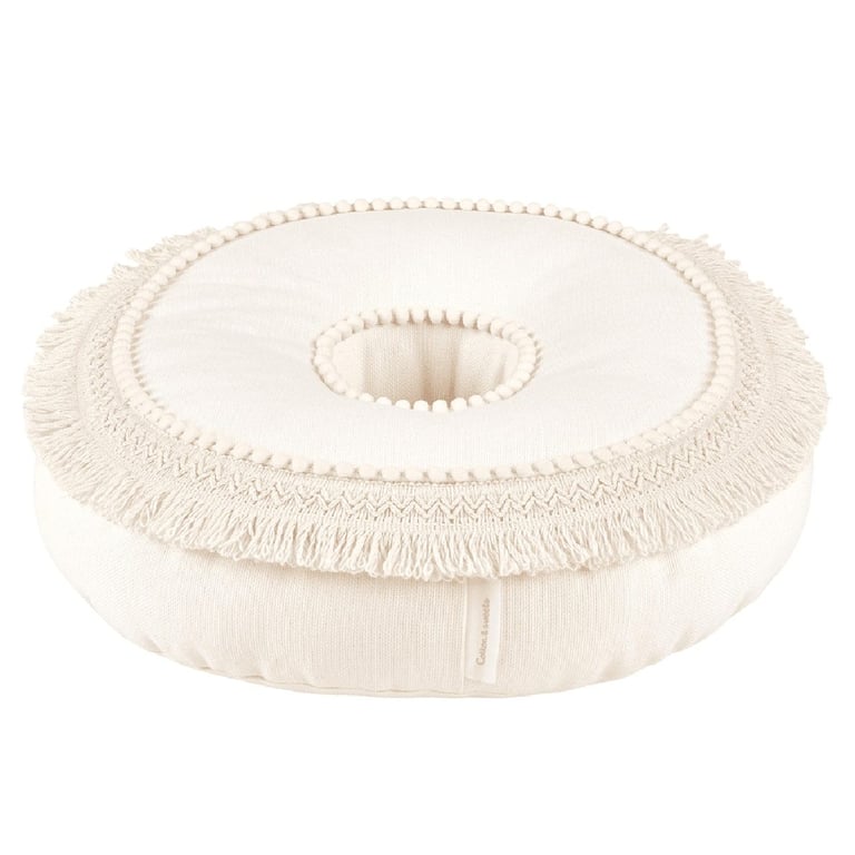 Cotton & Sweets Boho Donut pillow Vanilla 1