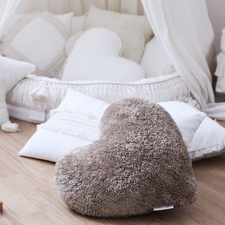 Cotton & Sweets Boho Square lace pillow Vanilla 1