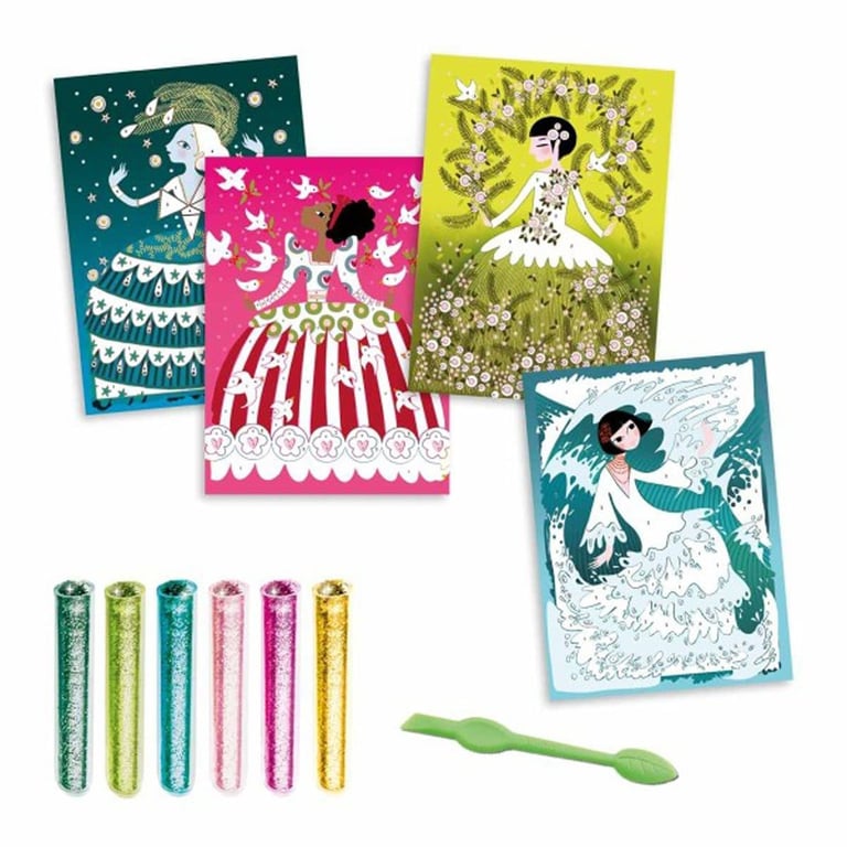 Djeco-Glitzersand-Kleider 1