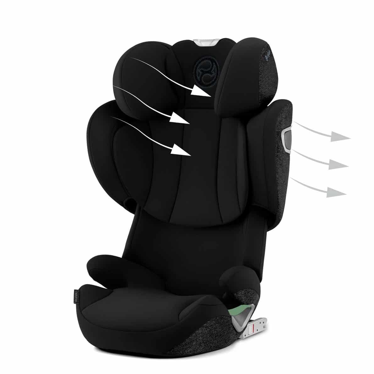 CYBEX Solution T i-Fix sepia black luftzirkulation