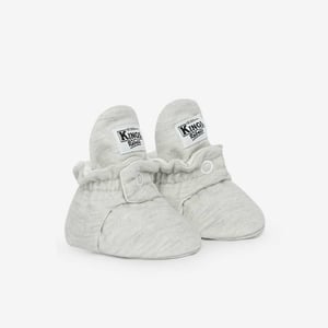 Kings & Rebels Baby Booties Cotton Classic light grey