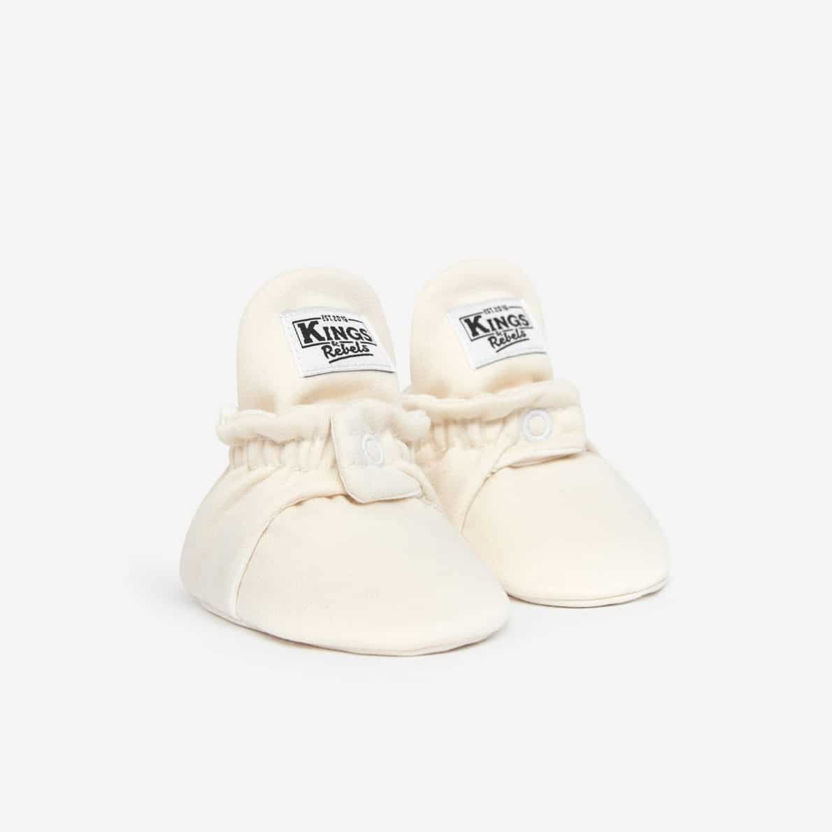 Kings & Rebels Baby Booties Cotton Classic cream