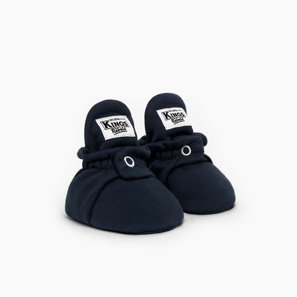 Kings & Rebels Baby Booties Cotton Classic navy