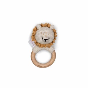 Baby Kochs Exklusiv Beißring Simba beige